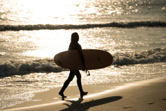 a girl on the beach