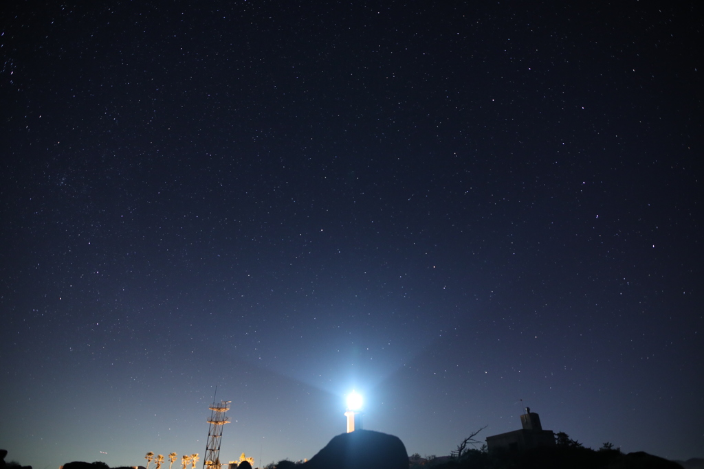 野島崎灯台　北斗七星