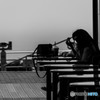 海辺のcafeにて