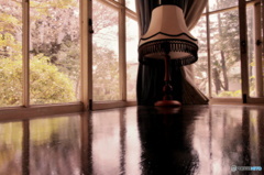 机とスタンドライト