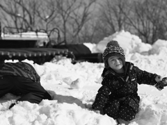雪遊び楽しい(^^)
