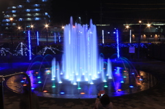 山口市の新亀山公園 噴水！
