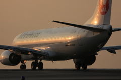 飛行機も寒～い！