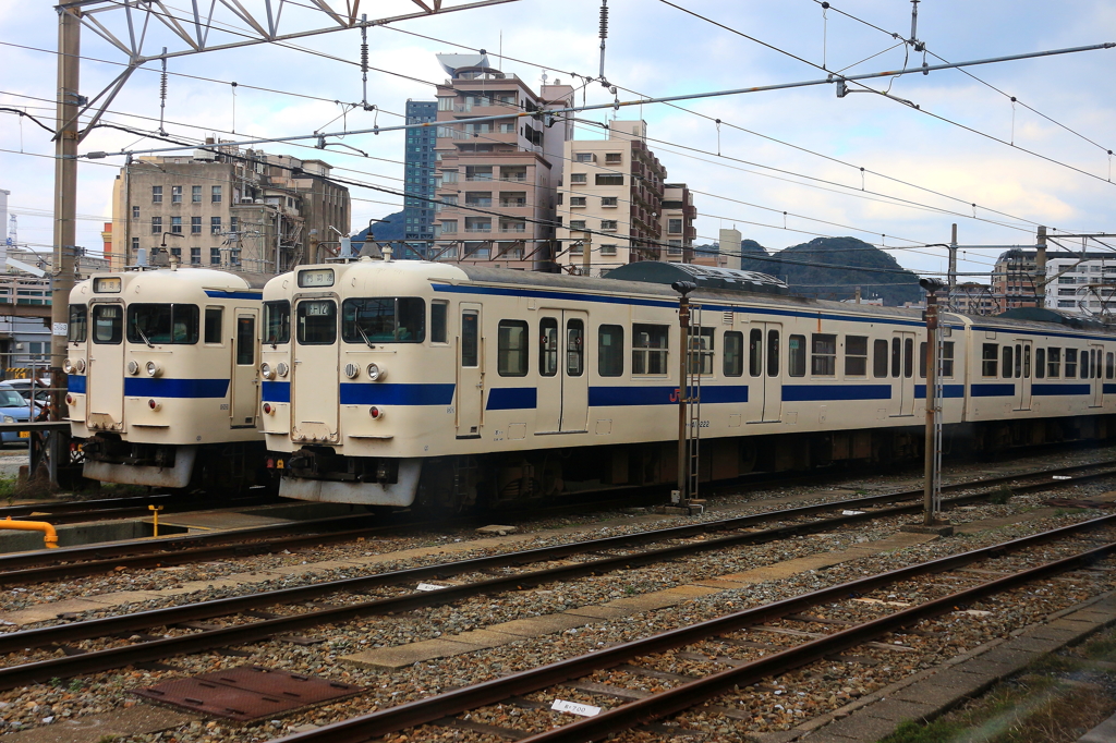 九州鉄道博物館の保存車両から撮影
