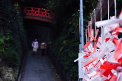 江の島神社にて