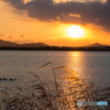 曽根沼の夕日