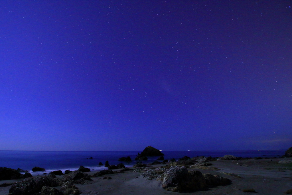 夜の浜