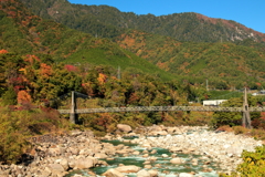 木曽川の秋！紅葉