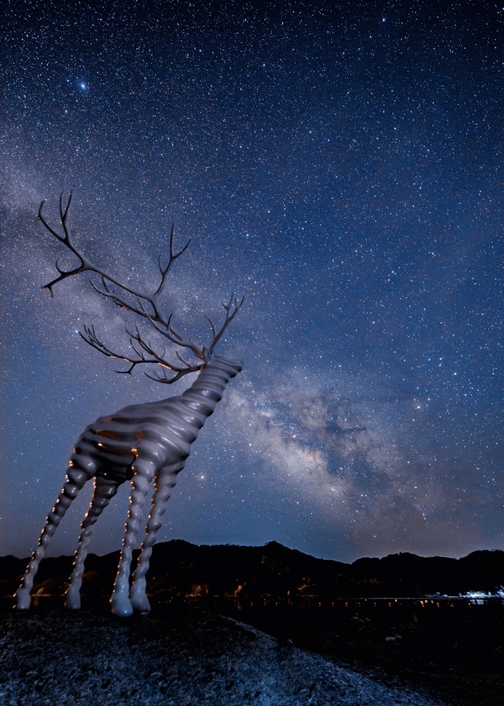 満天の星空を望む