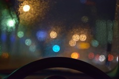 雨の日のドライブ