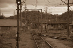 鳥居本駅1