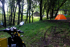 独り女子キャンプ場の朝