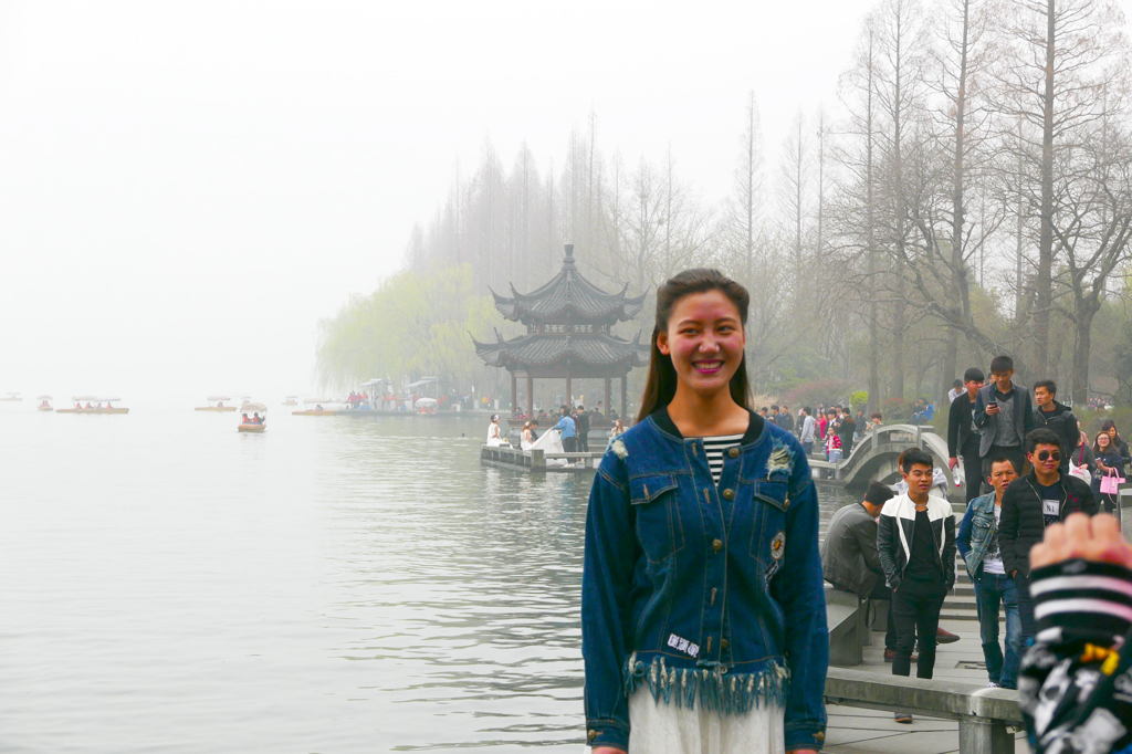 西湖美人に会いました。