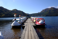 榛名湖畔に浮かぶ