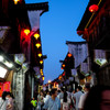 嘉兴の夜街路