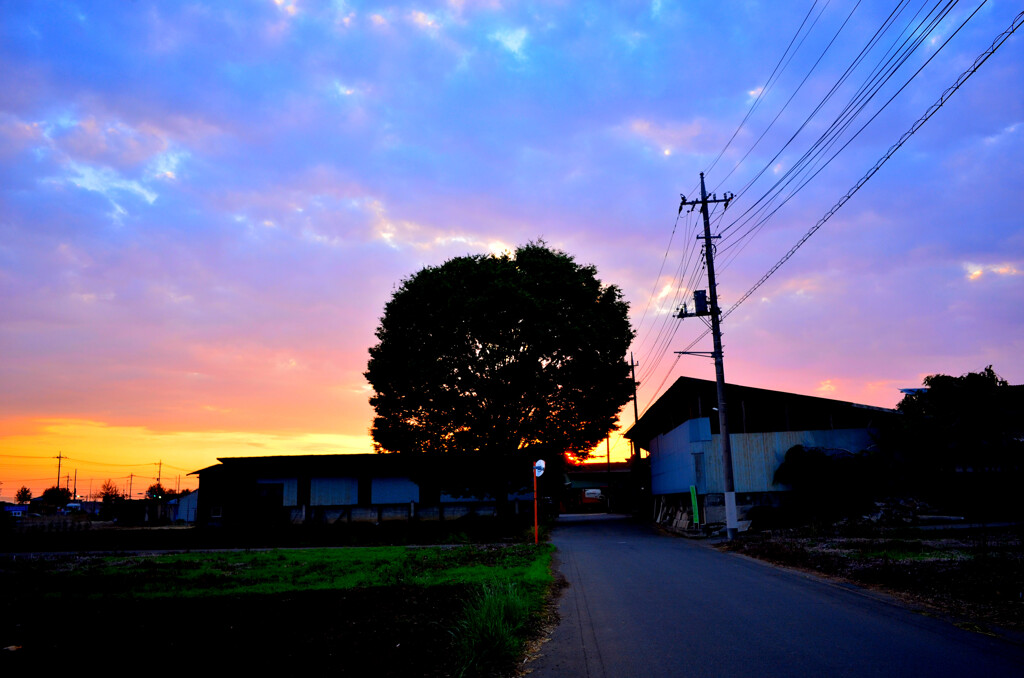 6月の夕焼け