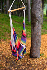 山のハンモック