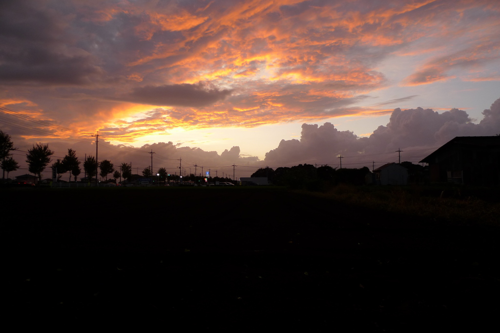 嵐の来る空模様