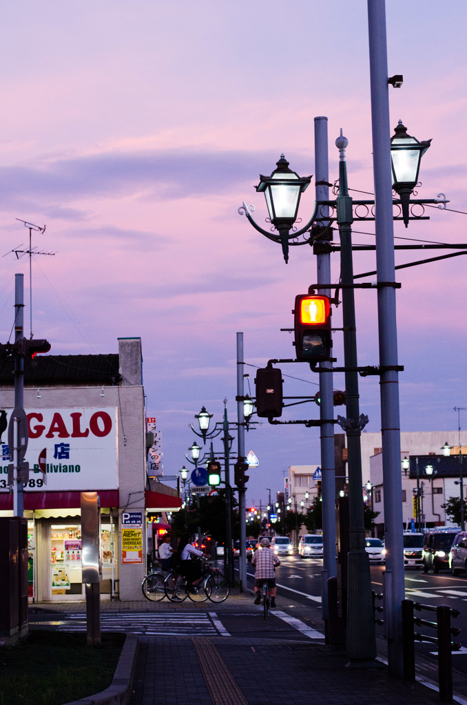 ポルトガル看板と信号