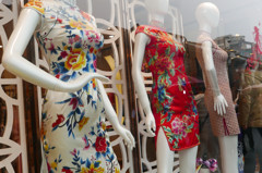 清河坊のショーウインドウ