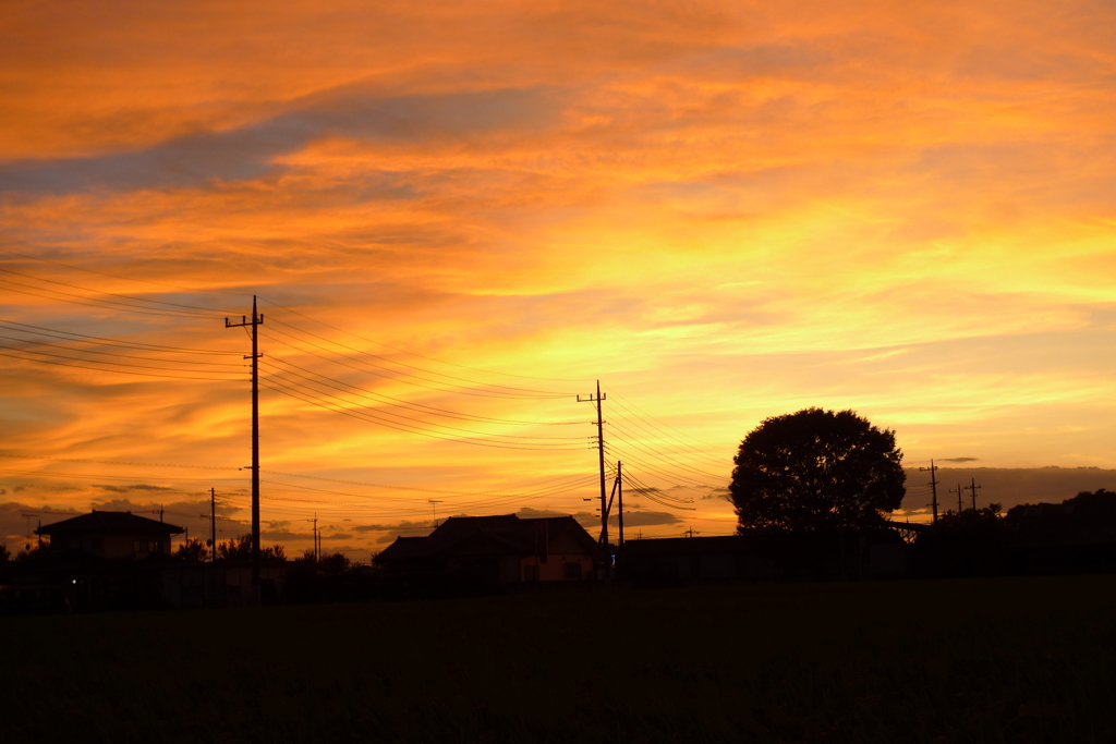 台風後の夕空２