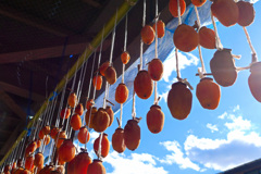 雪が降る前の干し柿