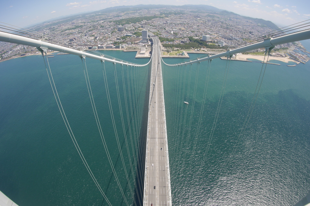明石海峡大橋からの絶景