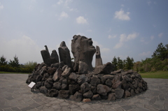 長渕剛モニュメント 叫びの肖像 in 桜島