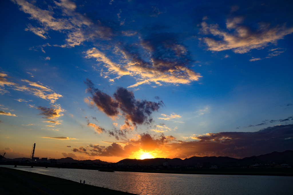赤穂の夕暮れ