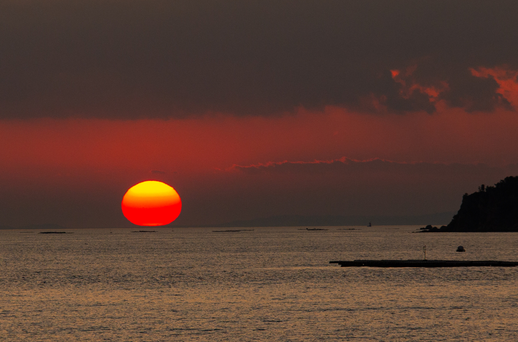 だるま・・・夕日・・・？