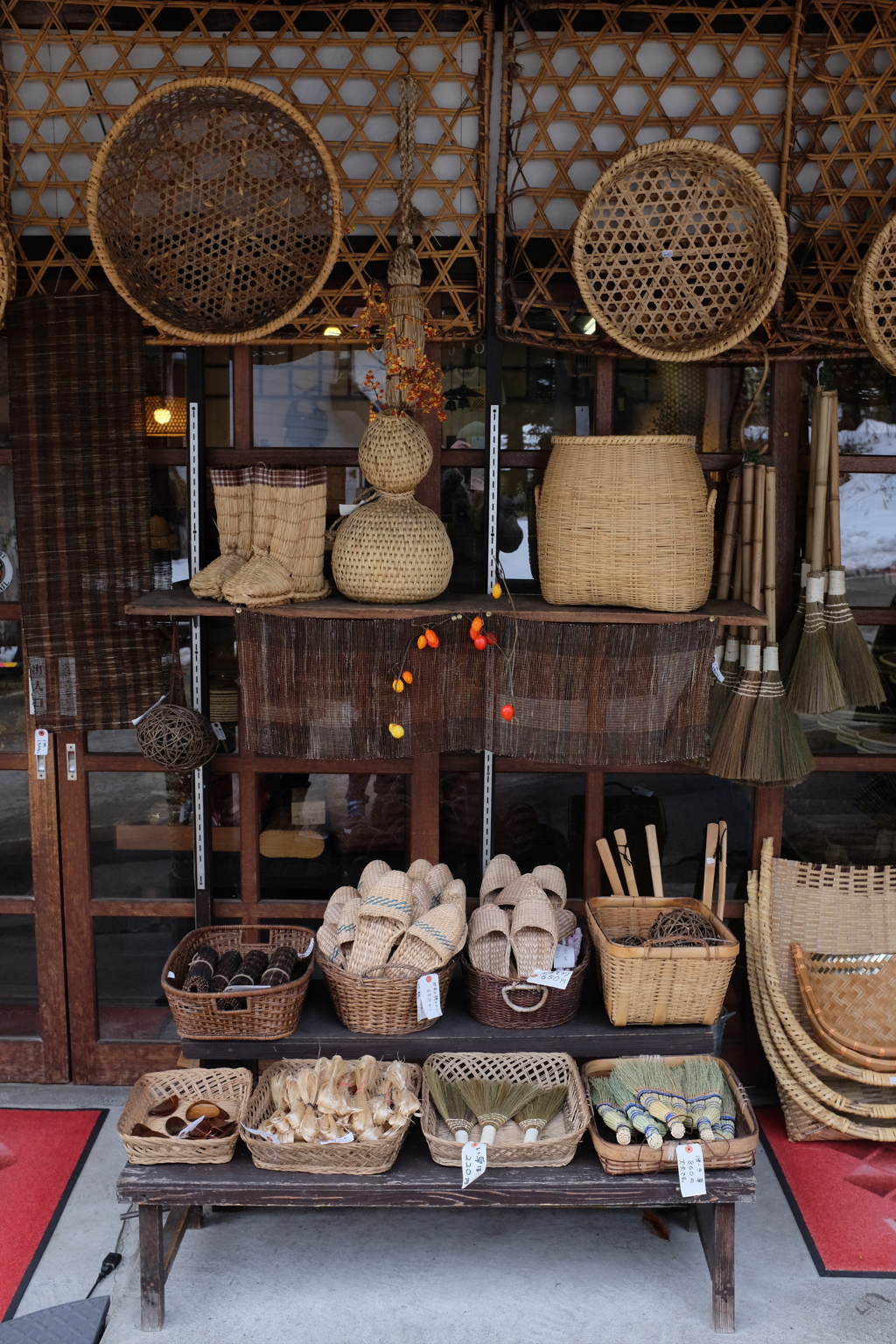 竹細工の店