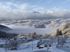 里山の冬景色
