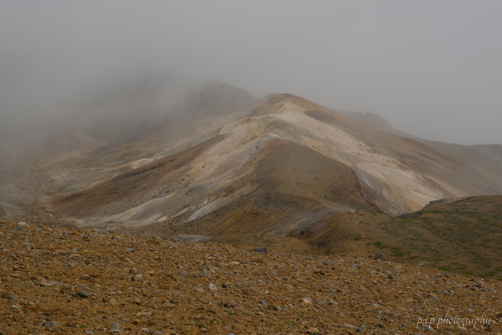 雌阿寒岳登山