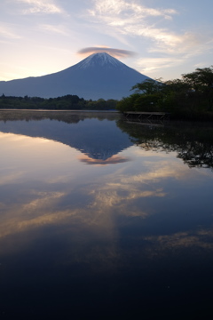 田貫湖の朝