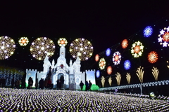 花火と城