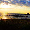 朝焼けの真鶴海岸