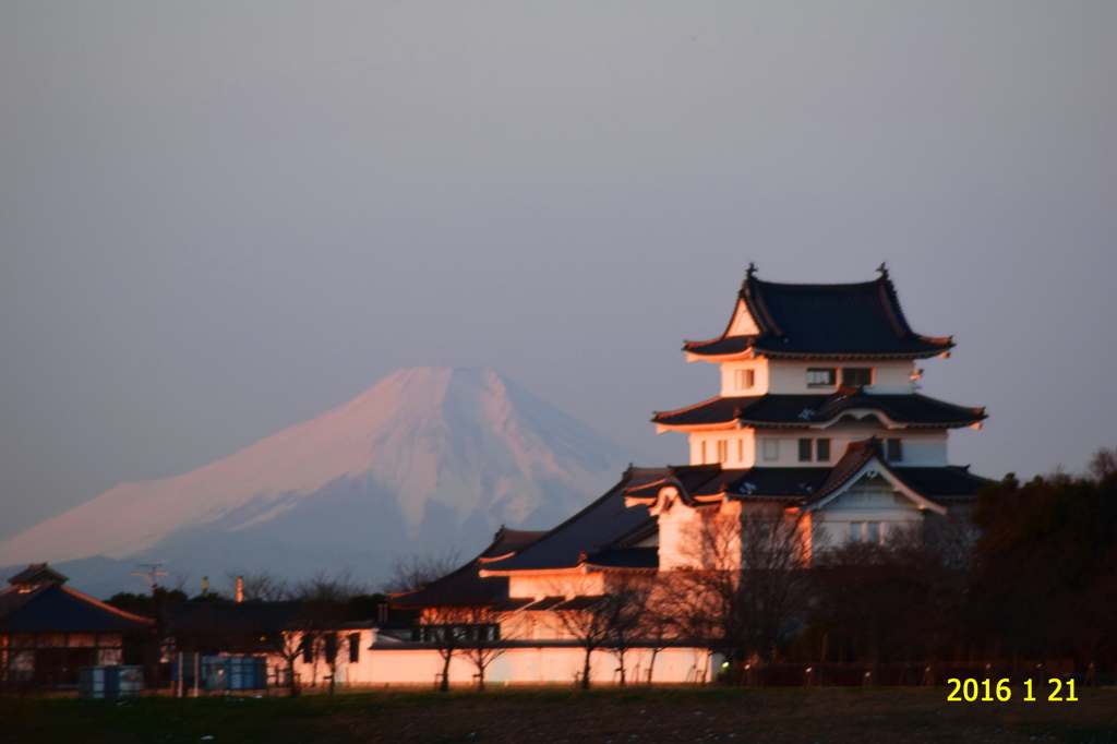 関宿城と富士