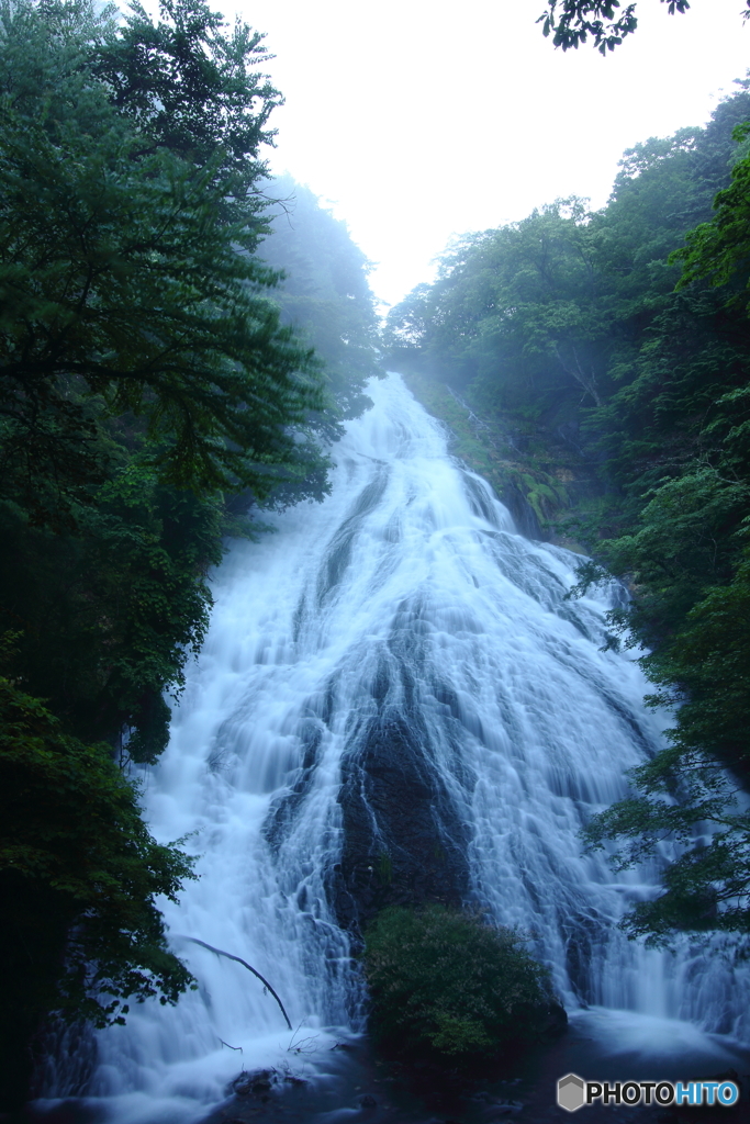 朝靄の大瀑