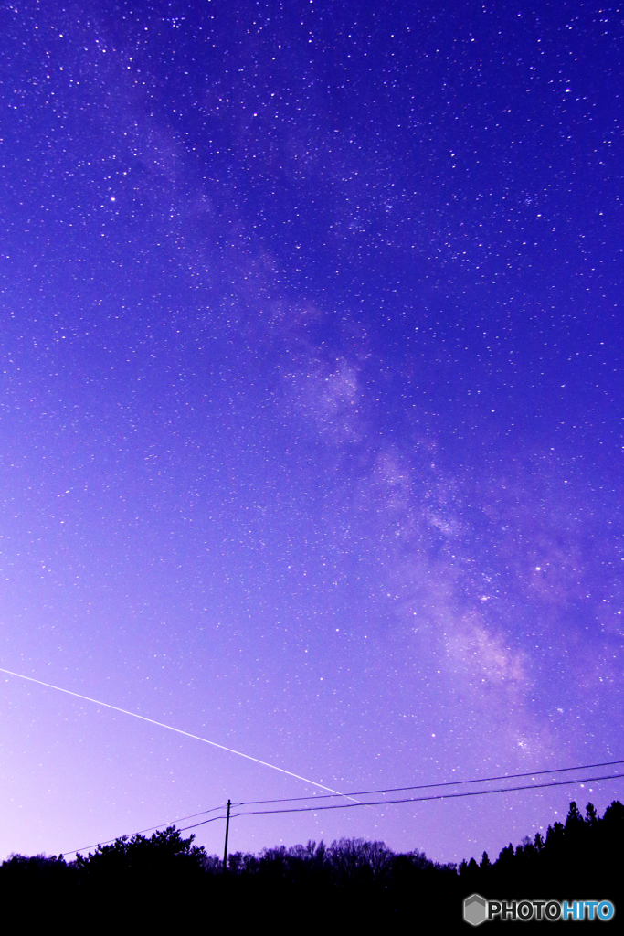 流れ星が「きぼう」に変わる