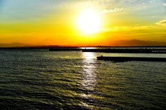江ノ島夕日①