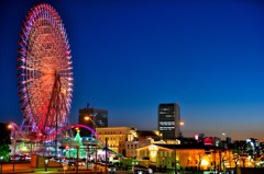 みなとみらい観覧車&夕焼け１