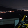 さった峠からの夜景　GSR750　を　添えて