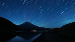 星降る富士山2