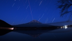 星降る富士山1