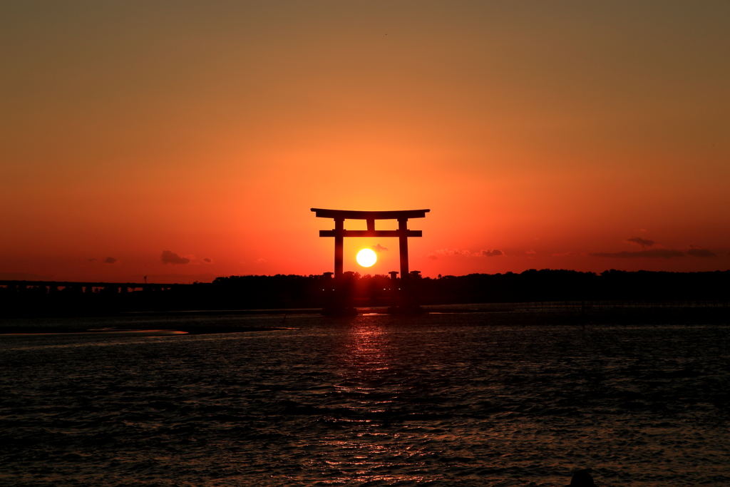 2016年最後の夕陽