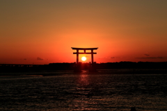 2016年最後の夕陽