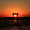 2016年最後の夕陽