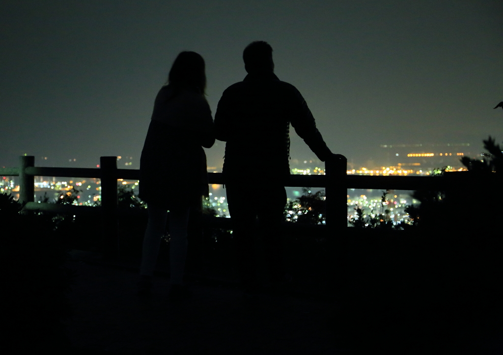 水島工業地帯　夜景