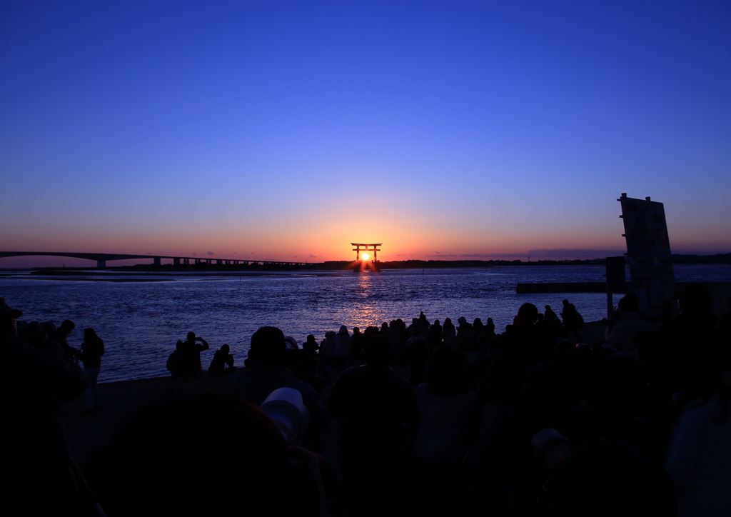 2016年最後の夕陽