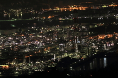 水島工業地帯　夜景